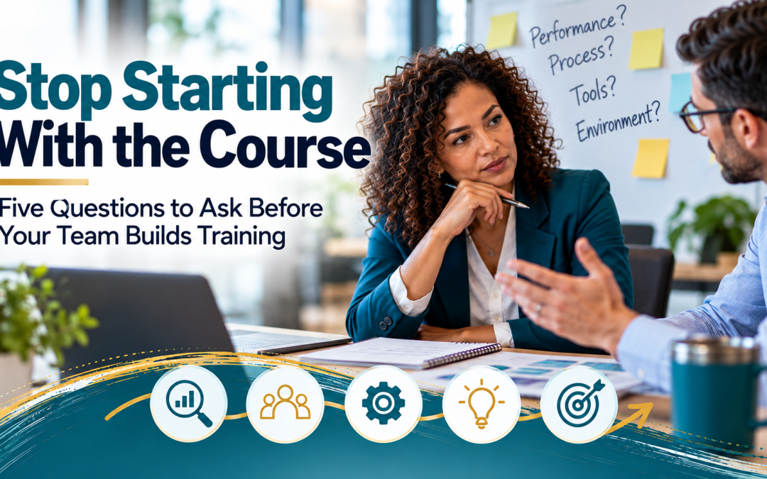 Stop Starting With the Course